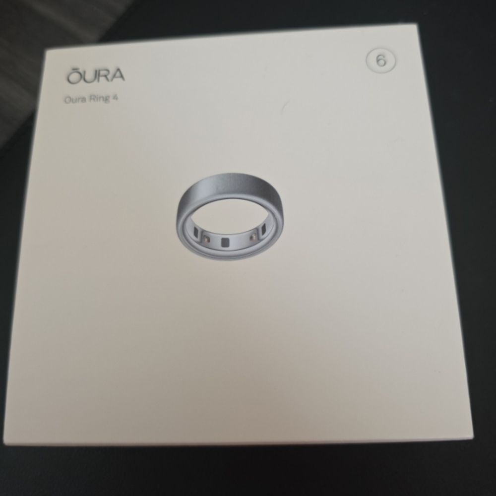 Oura Ring 4 in Brushed Silver